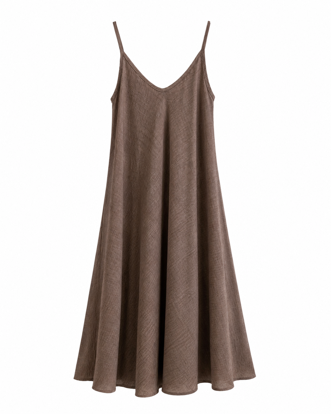 VESTIDO MIDI TIRANTES FLUIDO