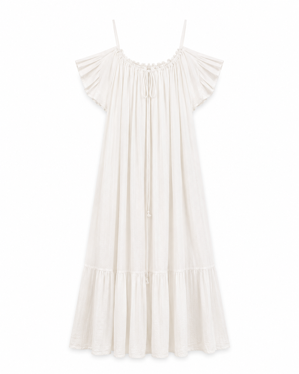 VESTIDO MIDI FLUIDO CUT OUT