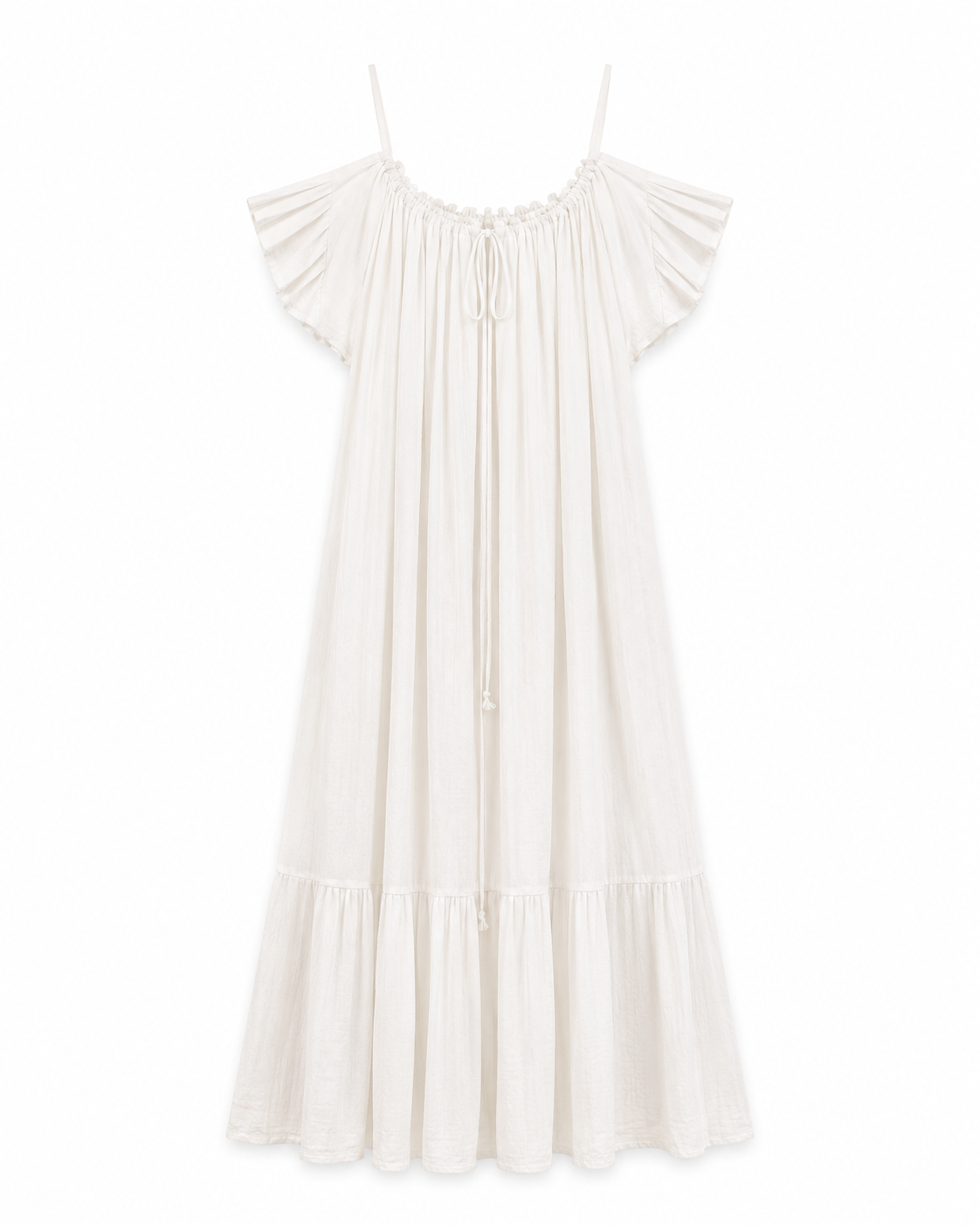 VESTIDO MIDI FLUIDO CUT OUT