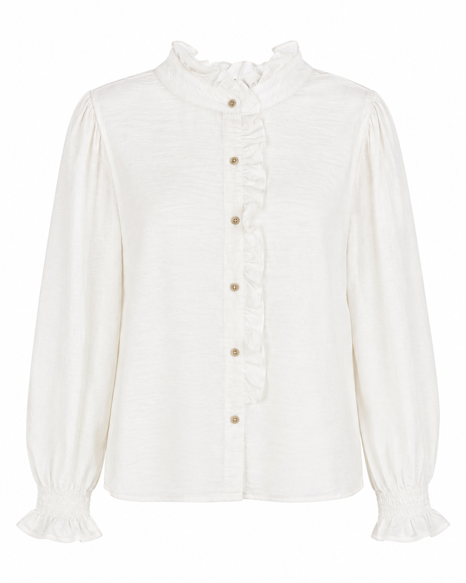 CAMISA CUELLO FRUNCIDO