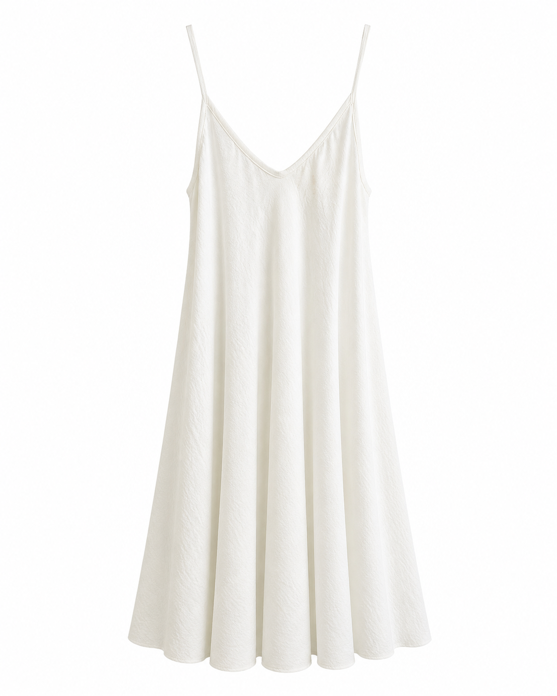 VESTIDO MIDI TIRANTES FLUIDO