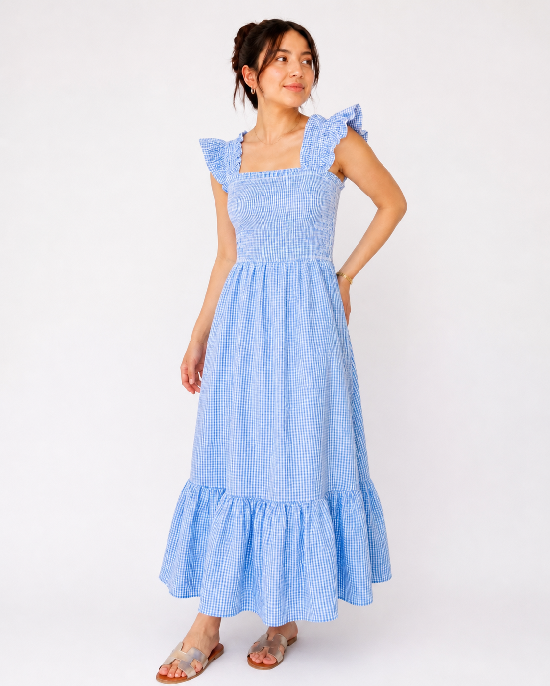 VESTIDO MIDI VICHY