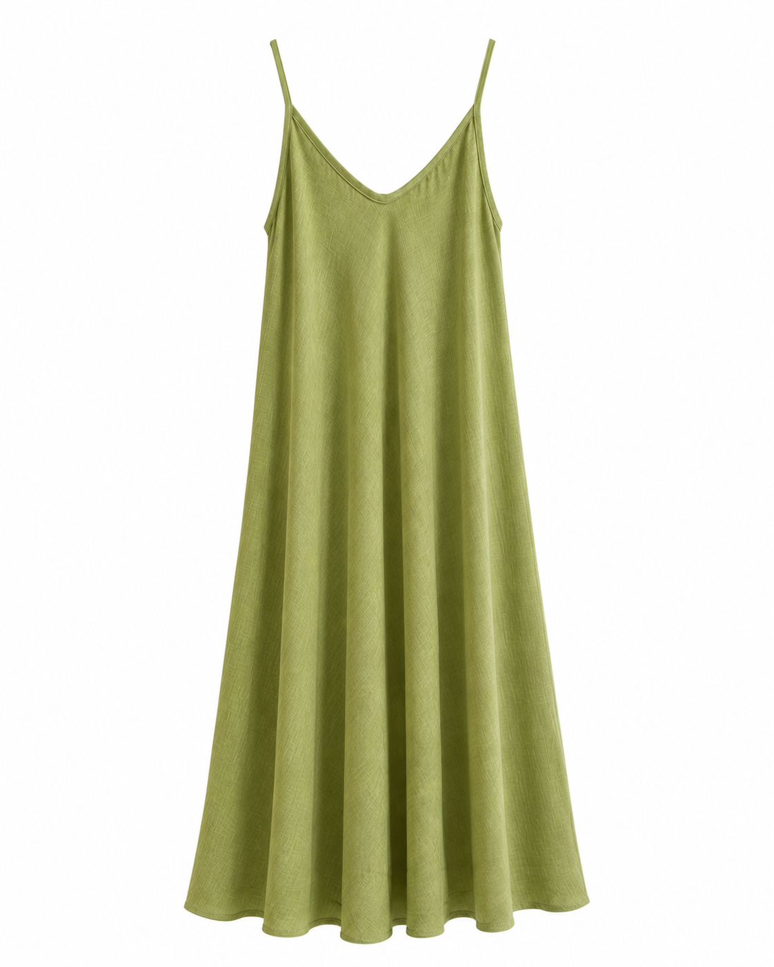 VESTIDO MIDI TIRANTES FLUIDO