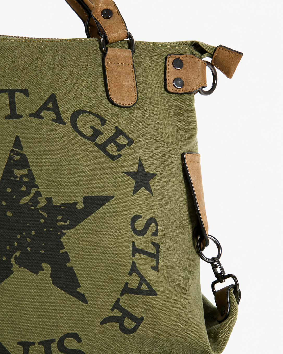 BOLSO SHOPPER VINTAGE VERDE