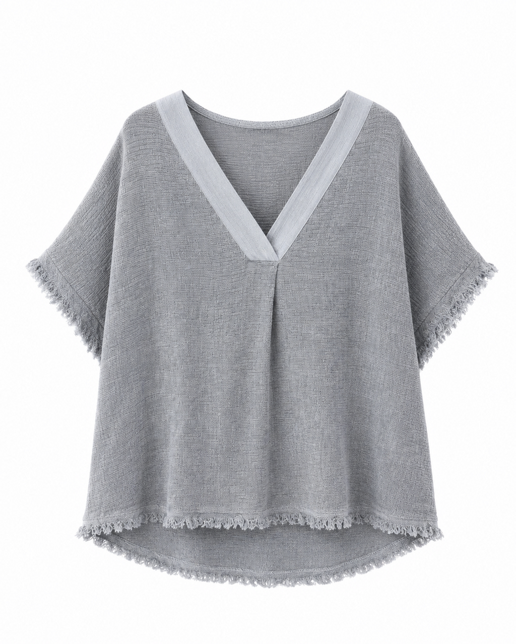BLUSA CUELLO PICO LINO
