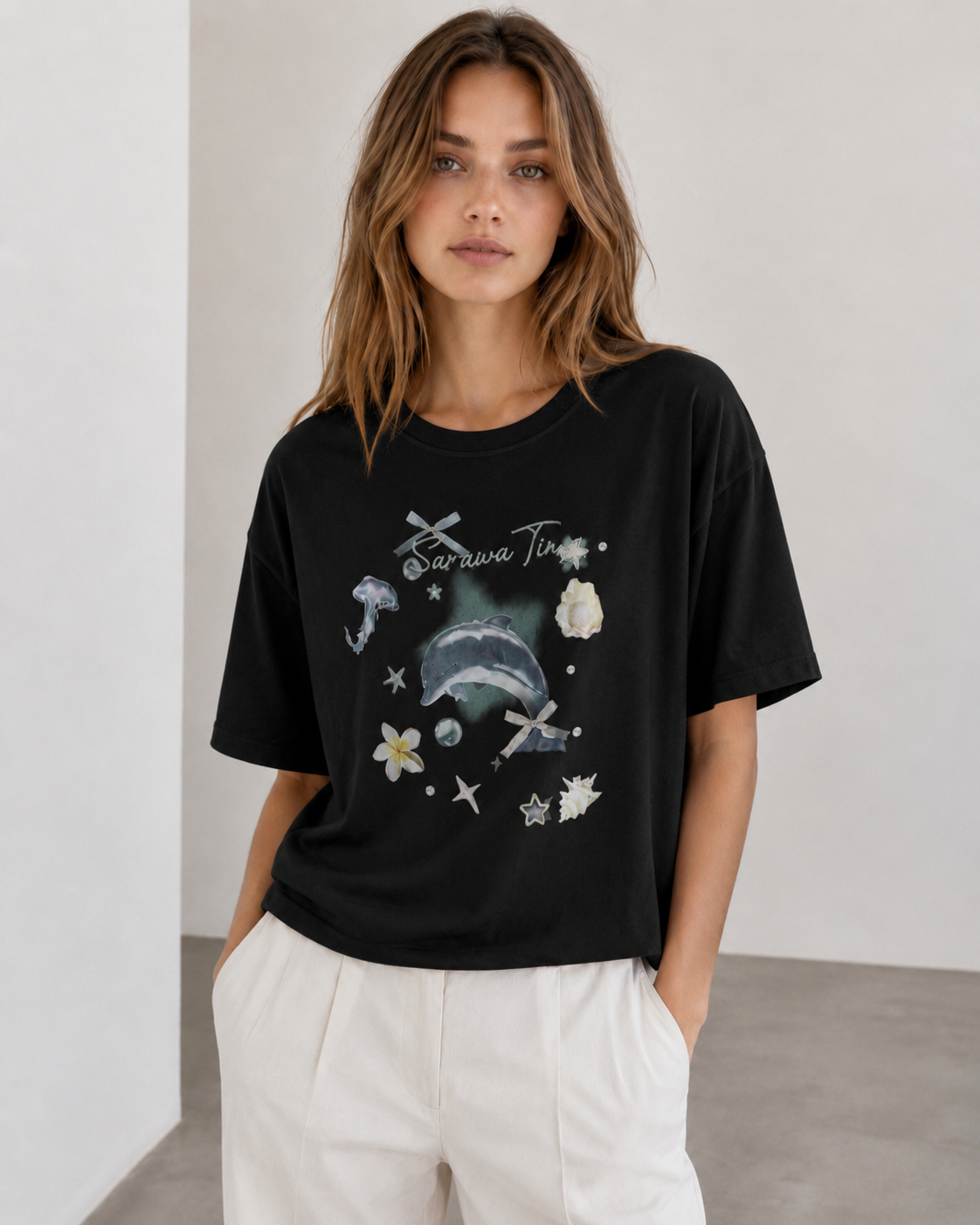 CAMISETA ESTAMPADO DELFÍN