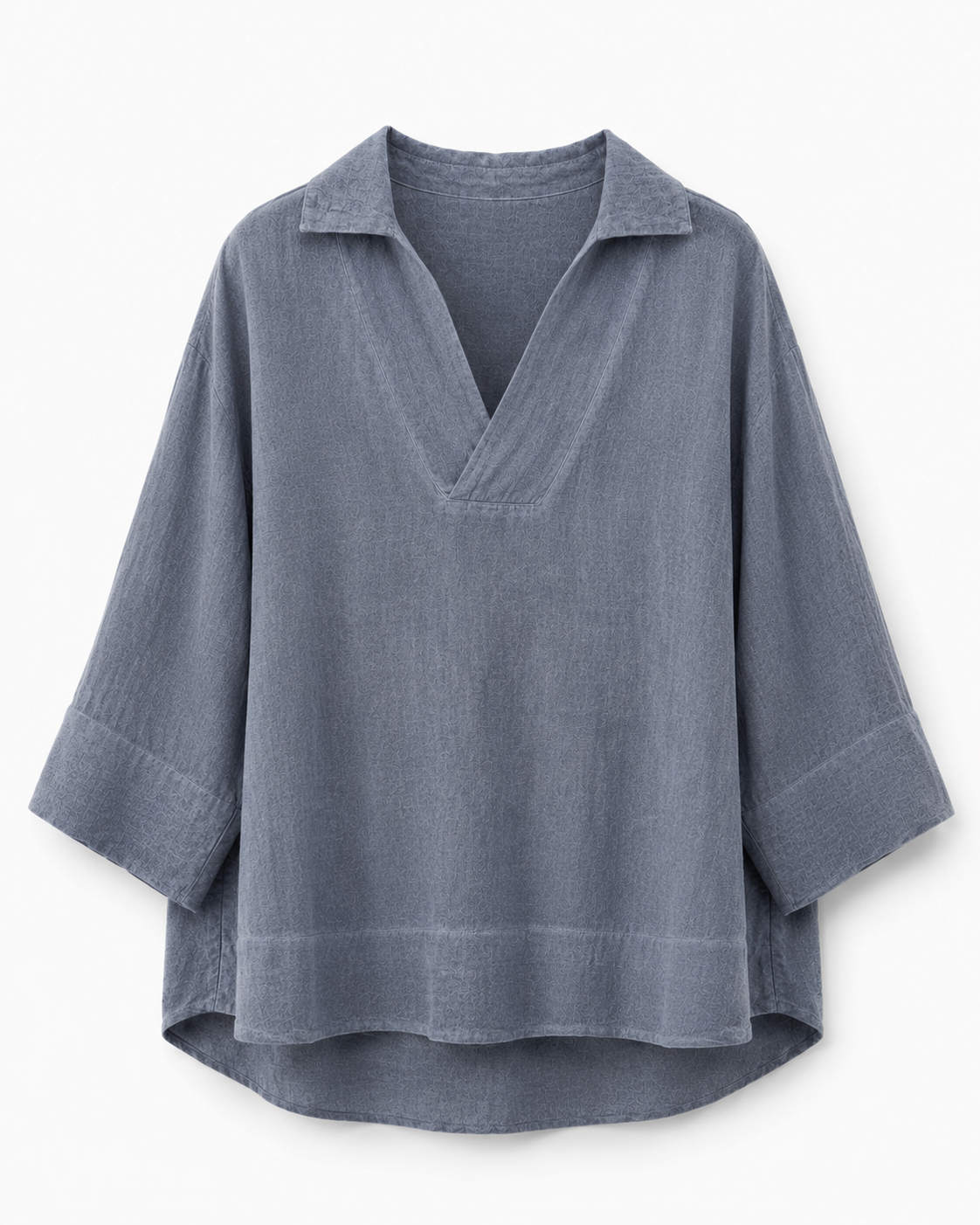 BLUSA CUELLO CAMISERO LINO