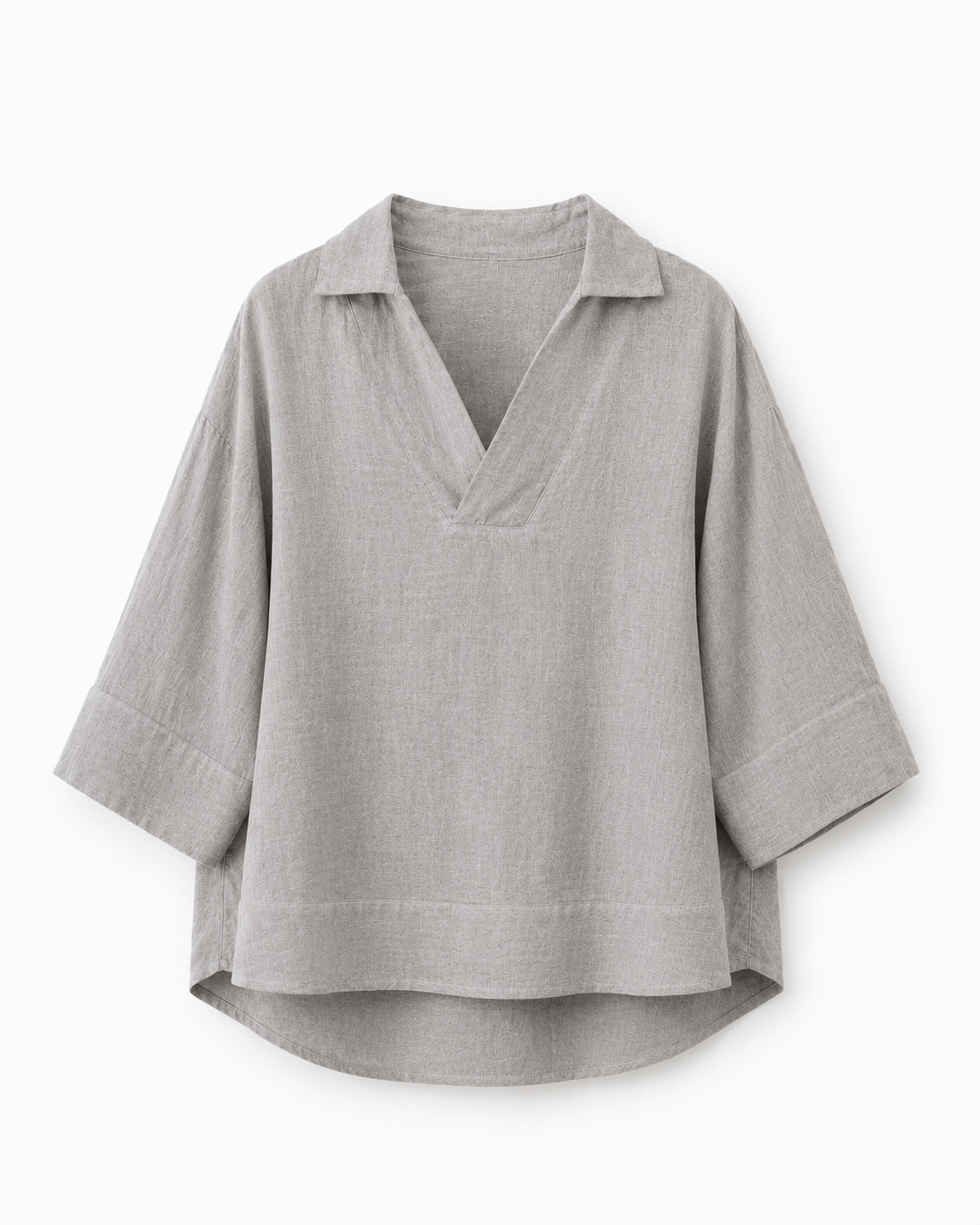 BLUSA CUELLO CAMISERO LINO