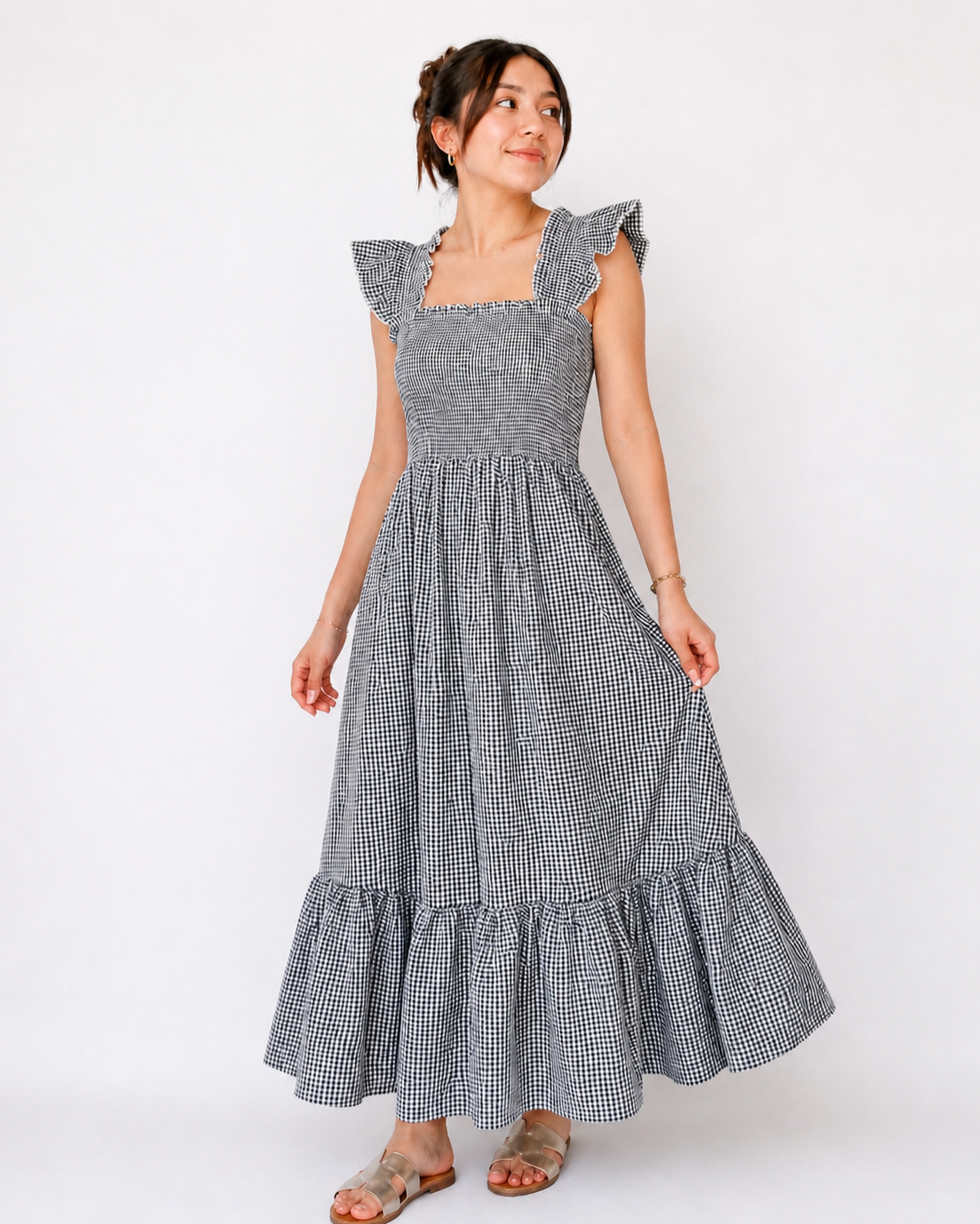 VESTIDO MIDI VICHY