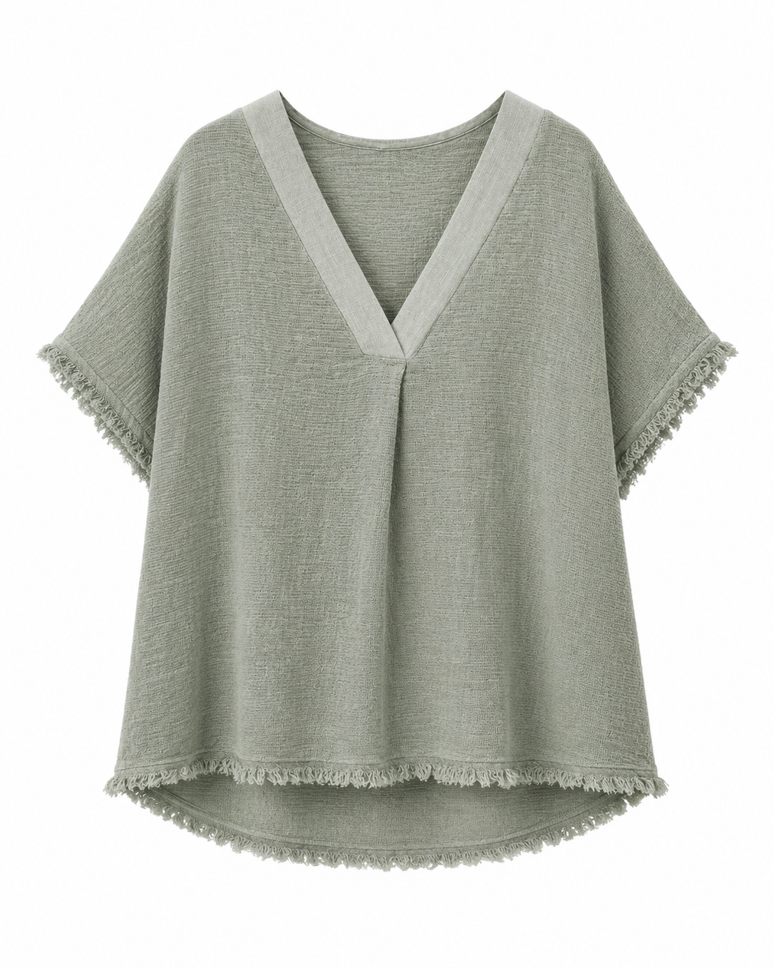 BLUSA CUELLO PICO LINO