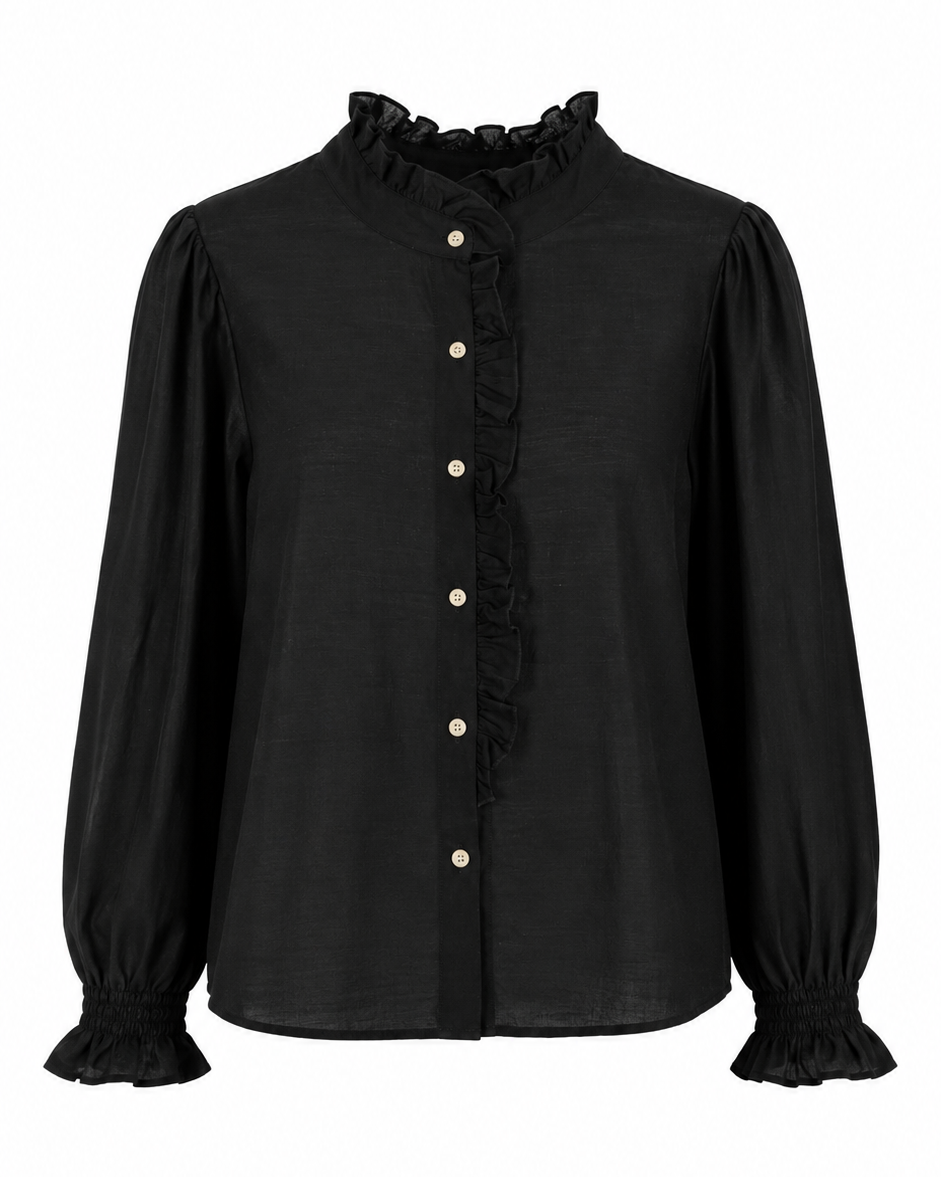 CAMISA CUELLO FRUNCIDO