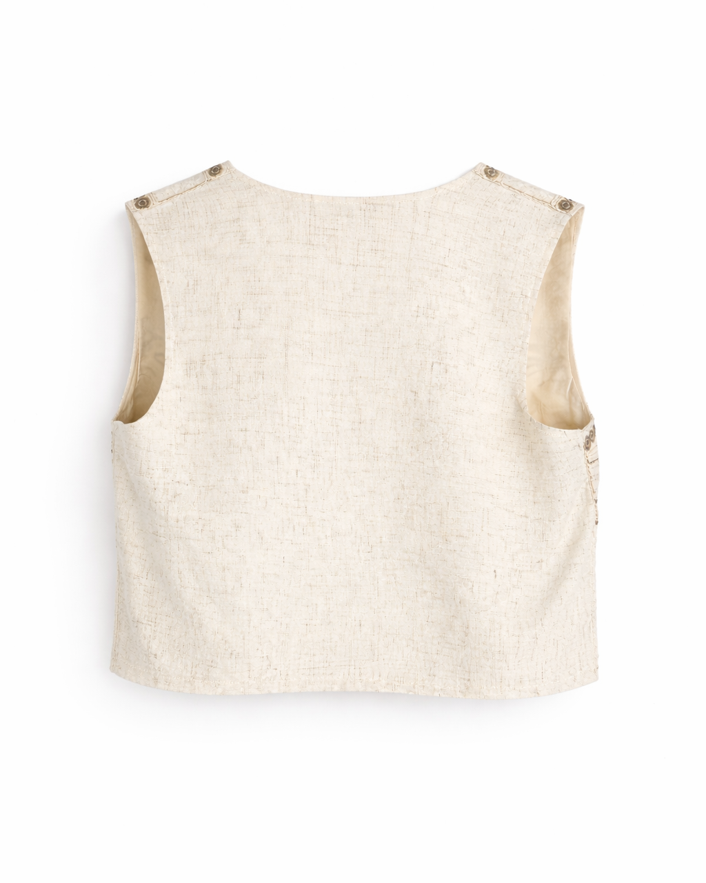 CHALECO BEIGE ESTAMPADO