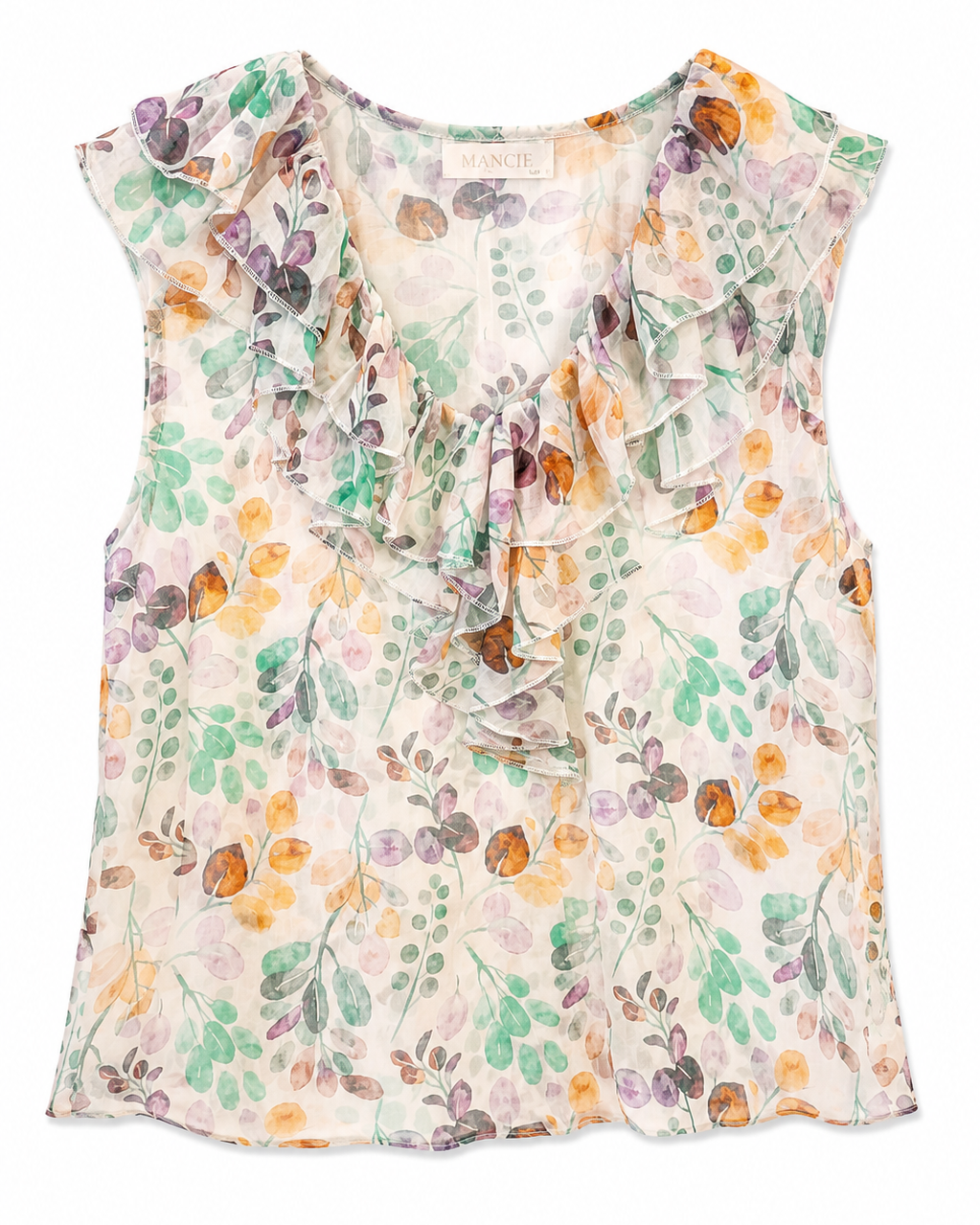 BLUSA VOLANTES ESTAMPADO FLORAL