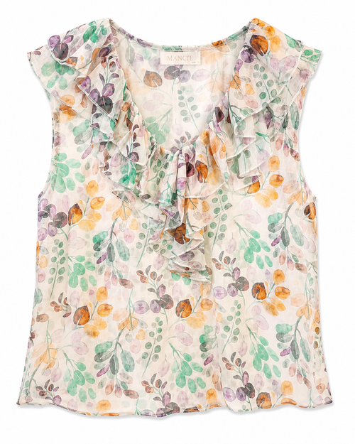 BLUSA VOLANTES ESTAMPADO FLORAL