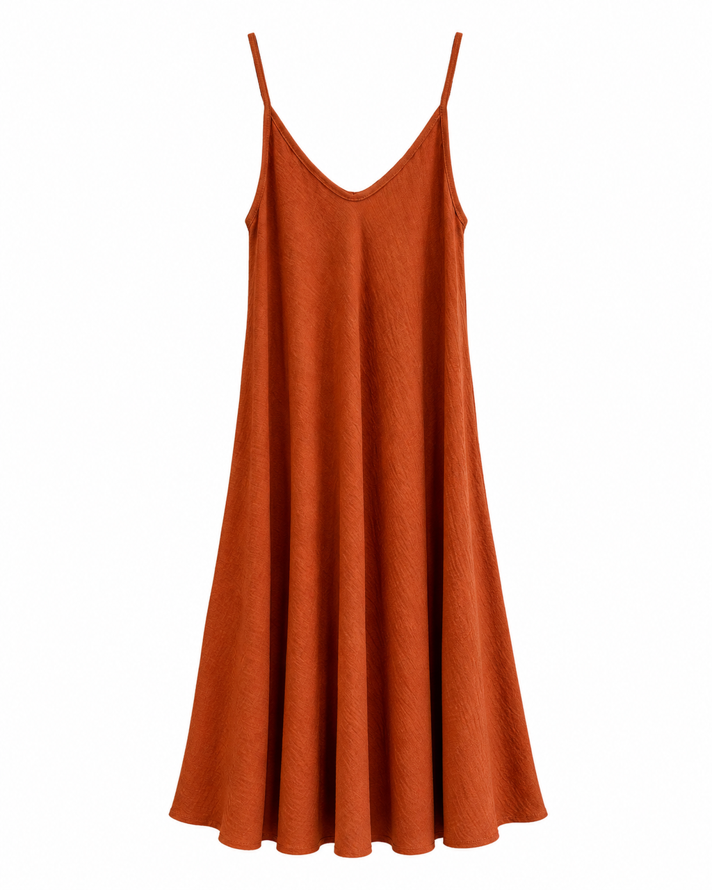VESTIDO MIDI TIRANTES FLUIDO