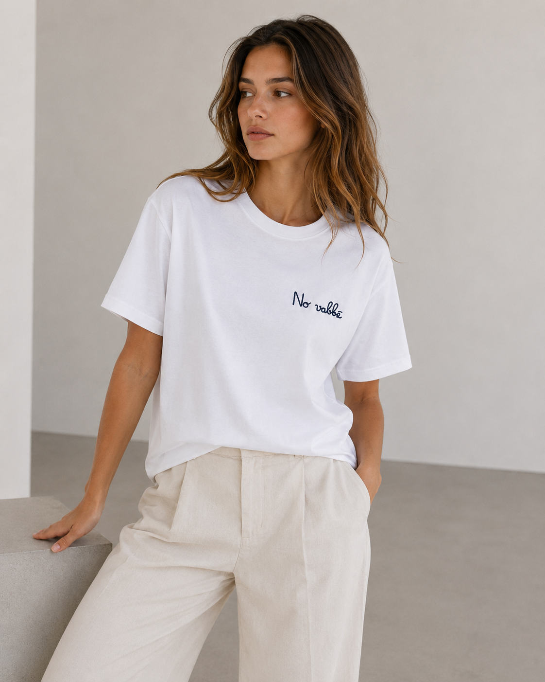CAMISETA ALGODÓN BORDADO