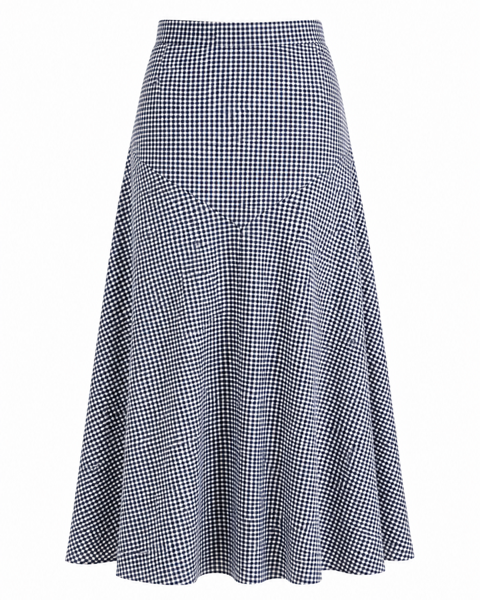 FALDA MIDI VICHY