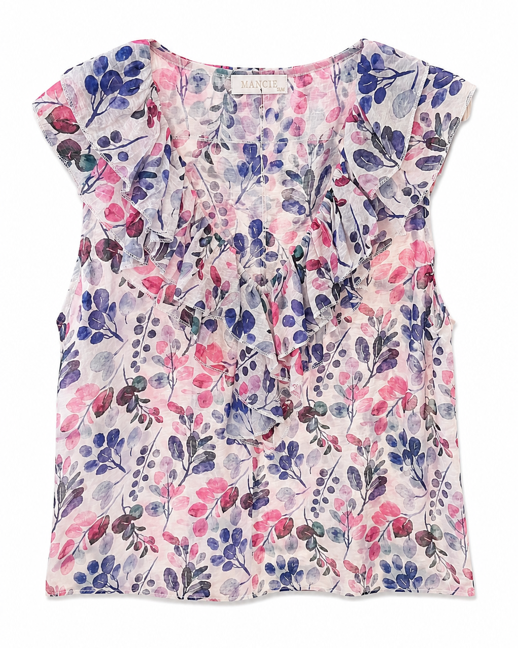 BLUSA VOLANTES ESTAMPADO FLORAL
