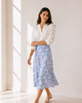 FALDA MIDI ESTAMPADA