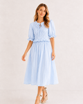 VESTIDO NIDO DE ABEJA RAYAS