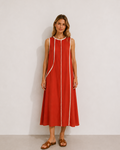 VESTIDO MIDI RAYAS ASIMÉTRICAS