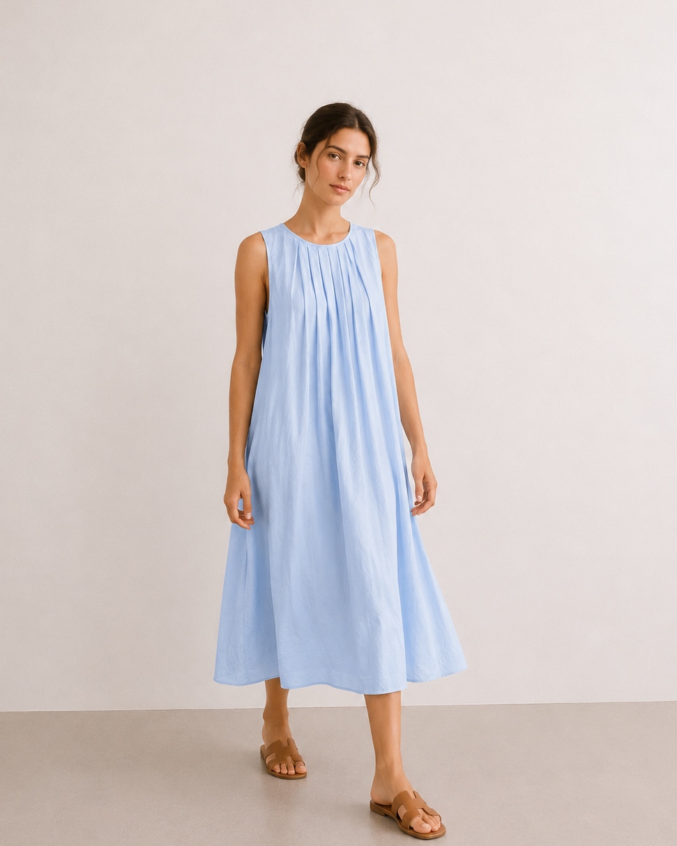 VESTIDO MIDI ALGODÓN