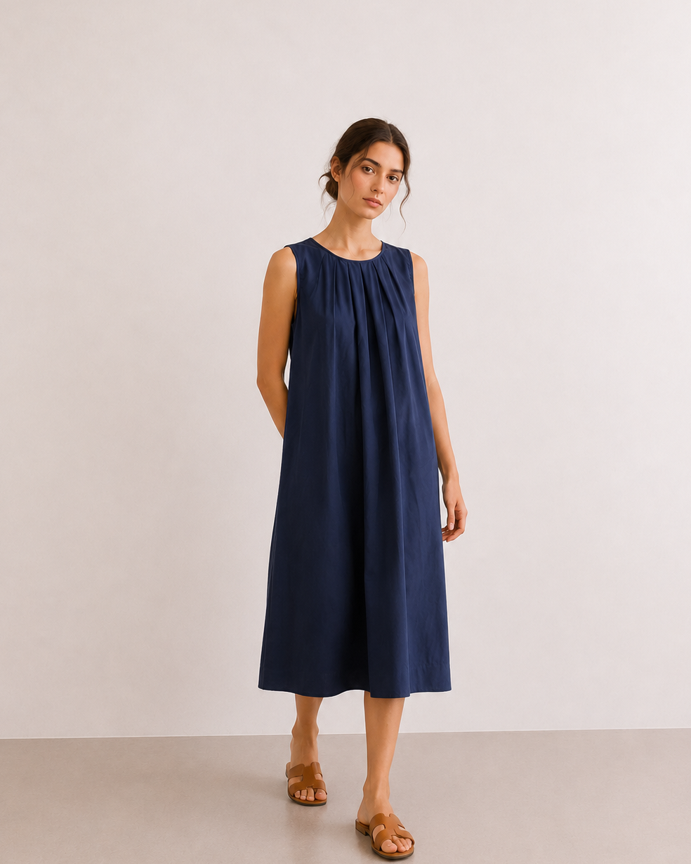 VESTIDO MIDI ALGODÓN