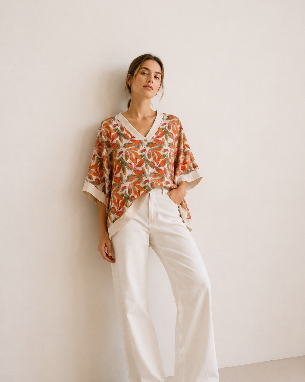 BLUSA ESTAMPADO HOJAS