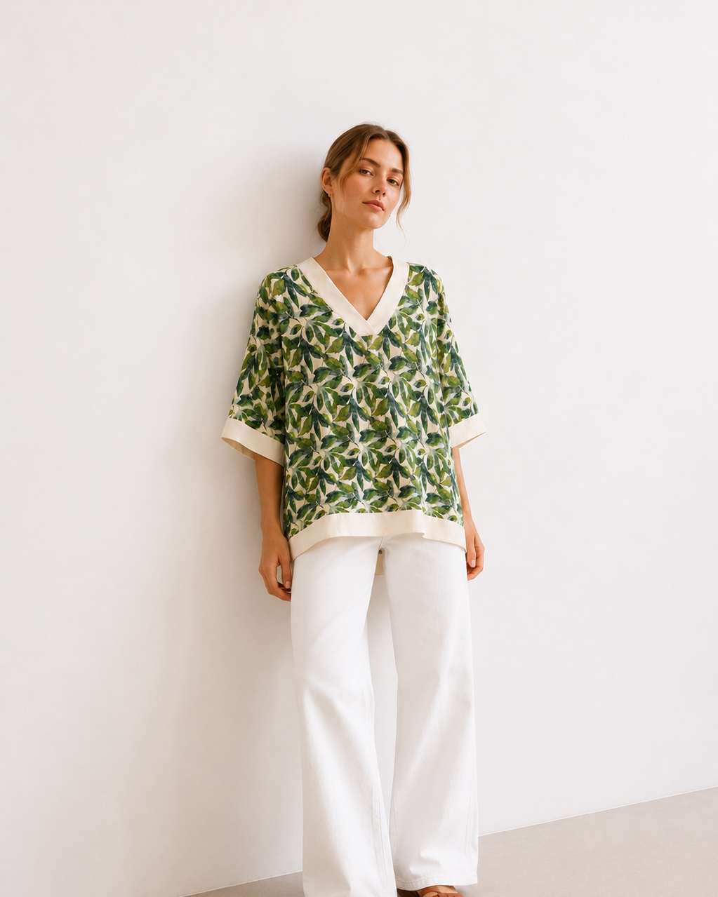BLUSA ESTAMPADO HOJAS