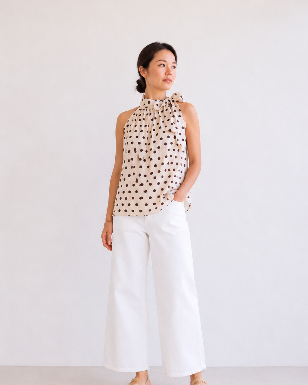 BLUSA LAZO LUNARES
