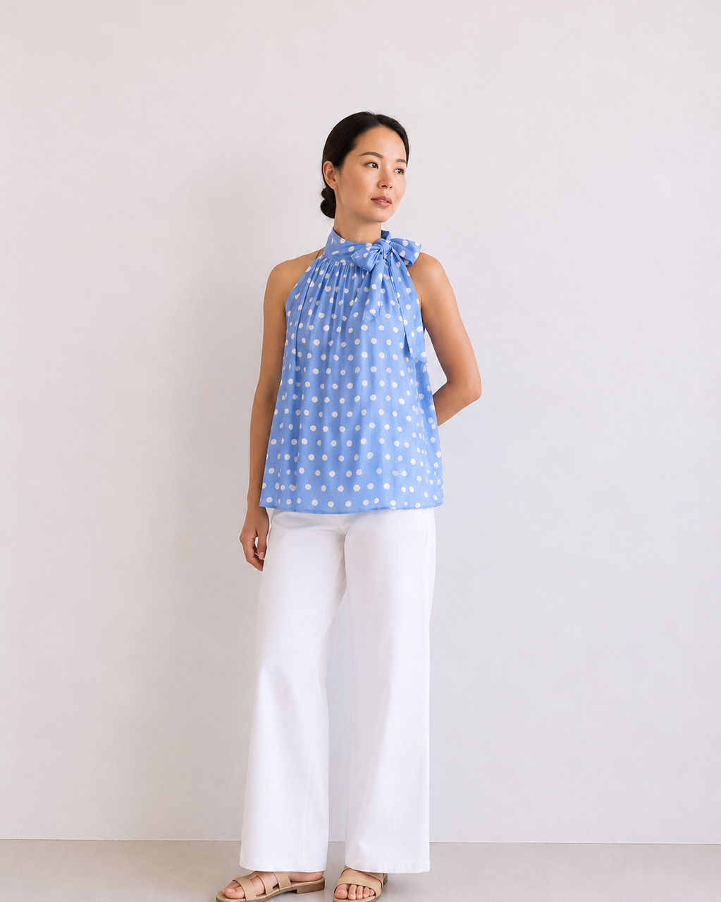 BLUSA LAZO LUNARES