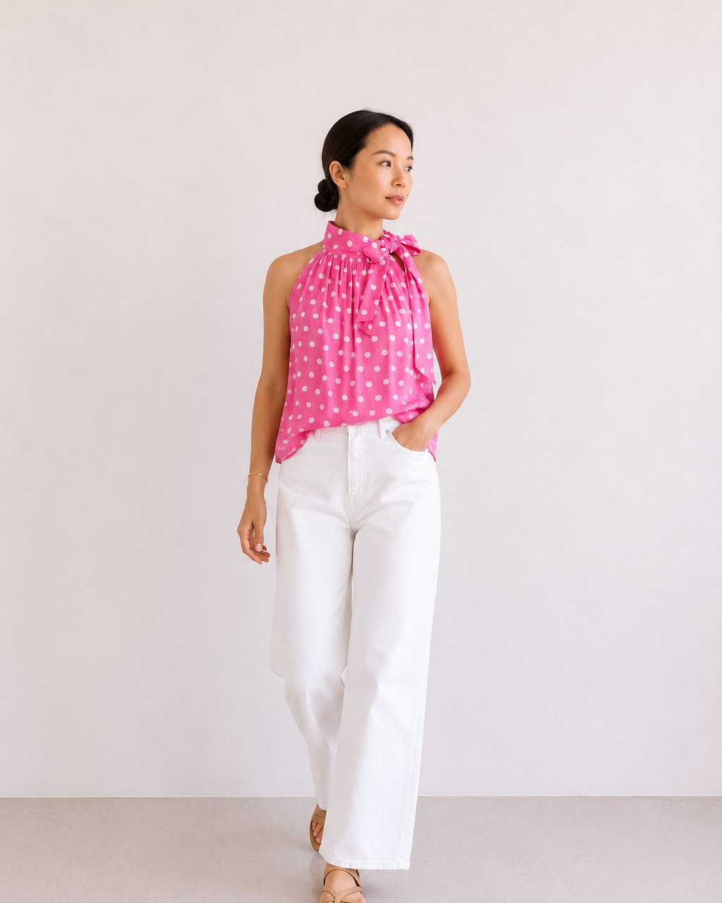 BLUSA LAZO LUNARES