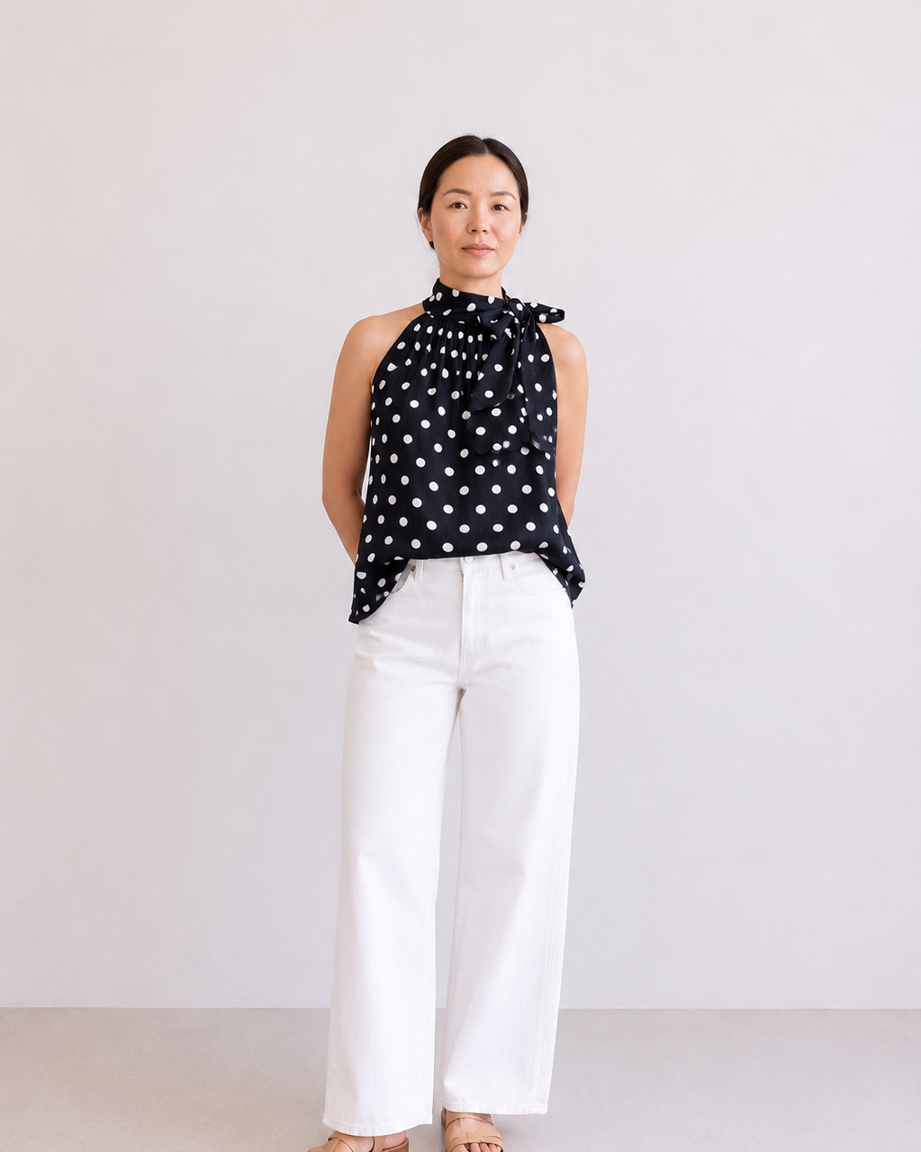 BLUSA LAZO LUNARES