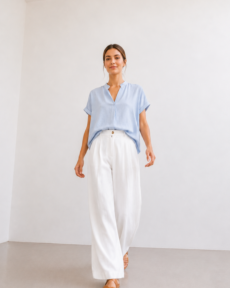 BLUSA CUELLO MAO