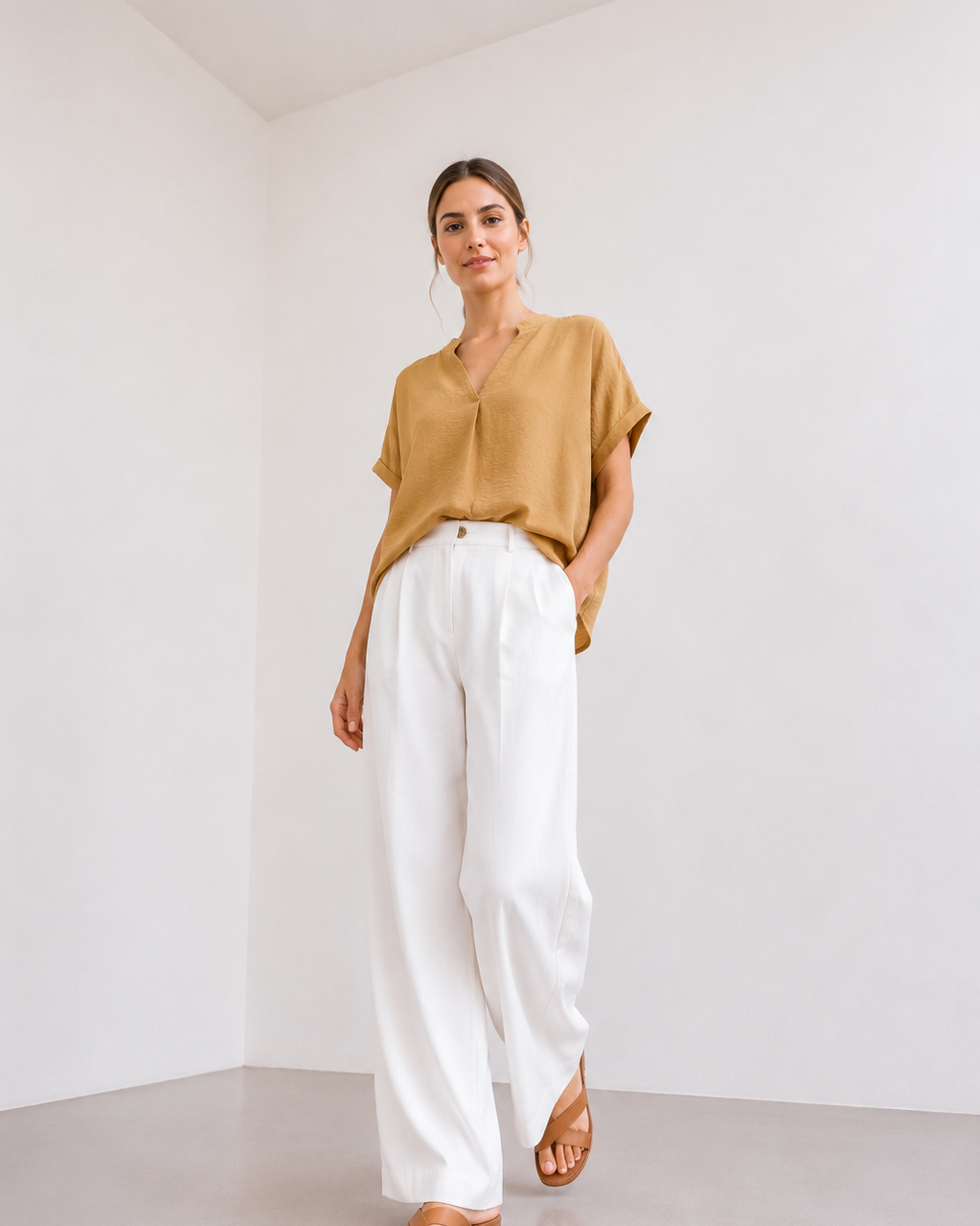 BLUSA CUELLO MAO