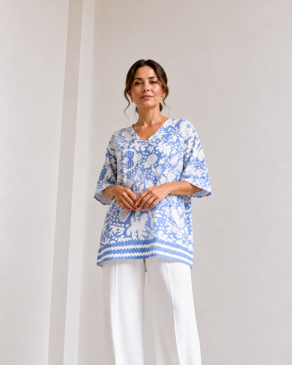 BLUSA CUELLO V
