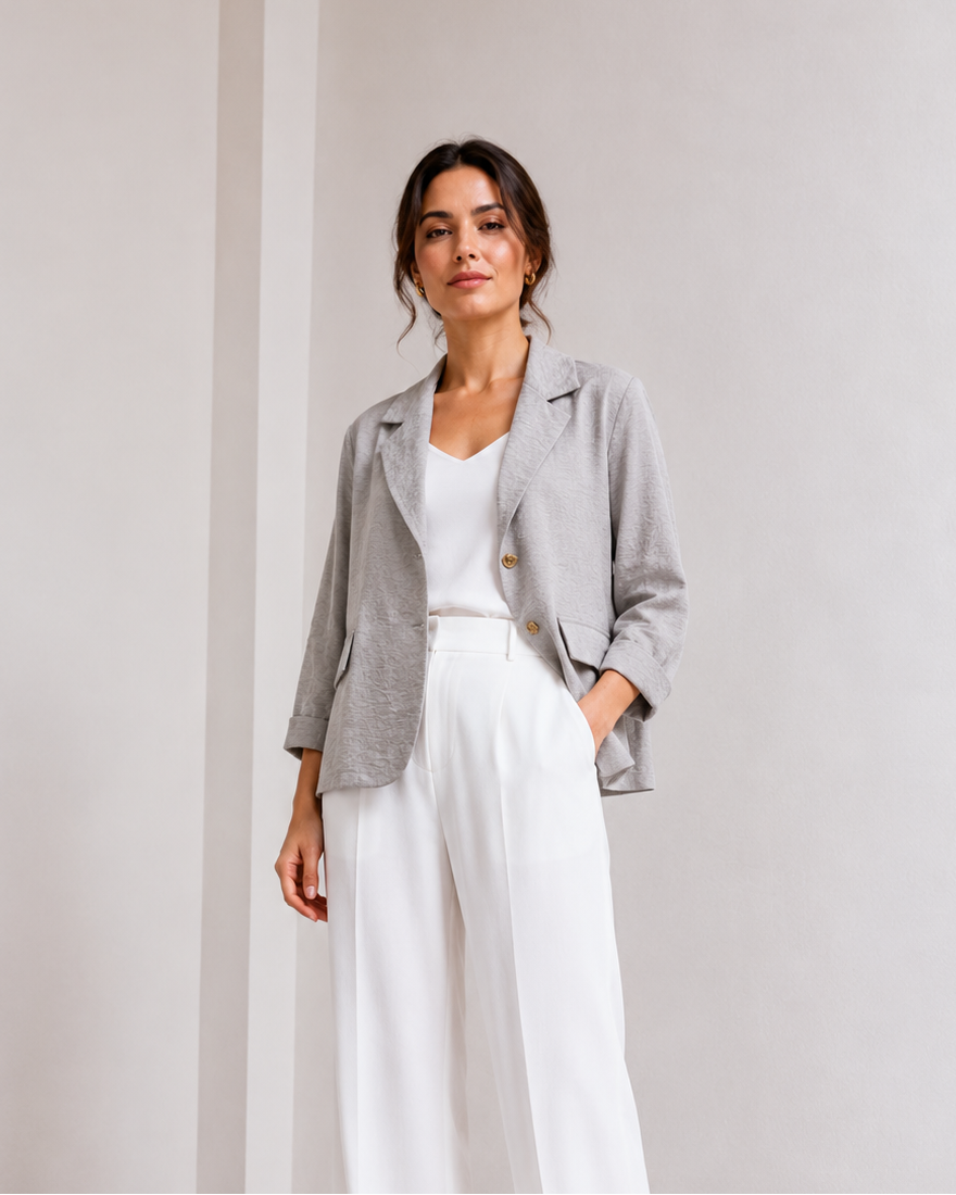 CHAQUETA BLAZER TEXTURA