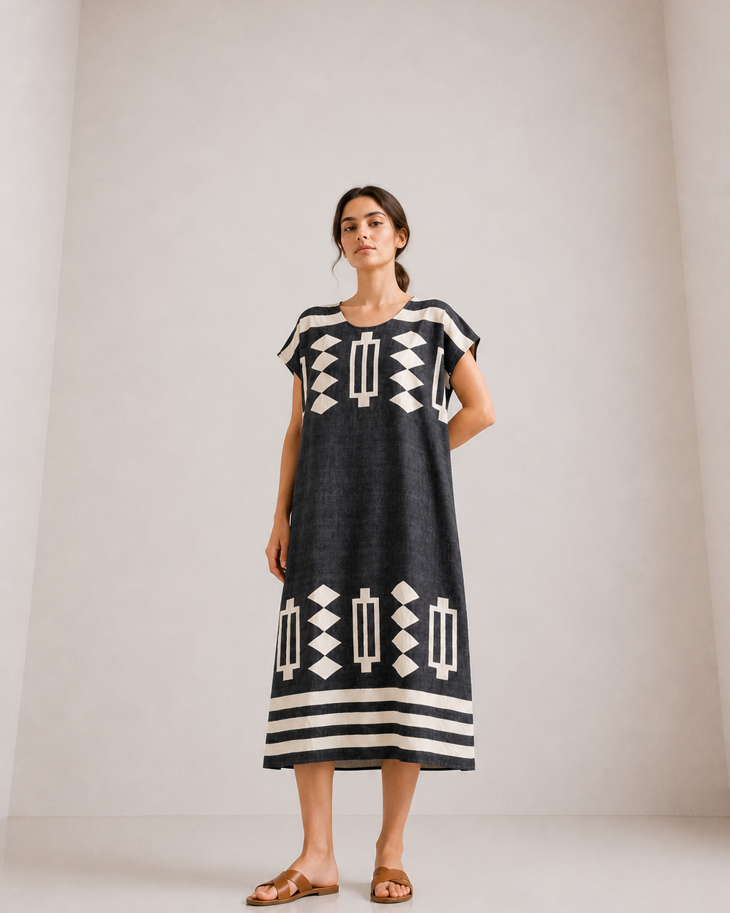 VESTIDO TÚNICA ESTAMPADO