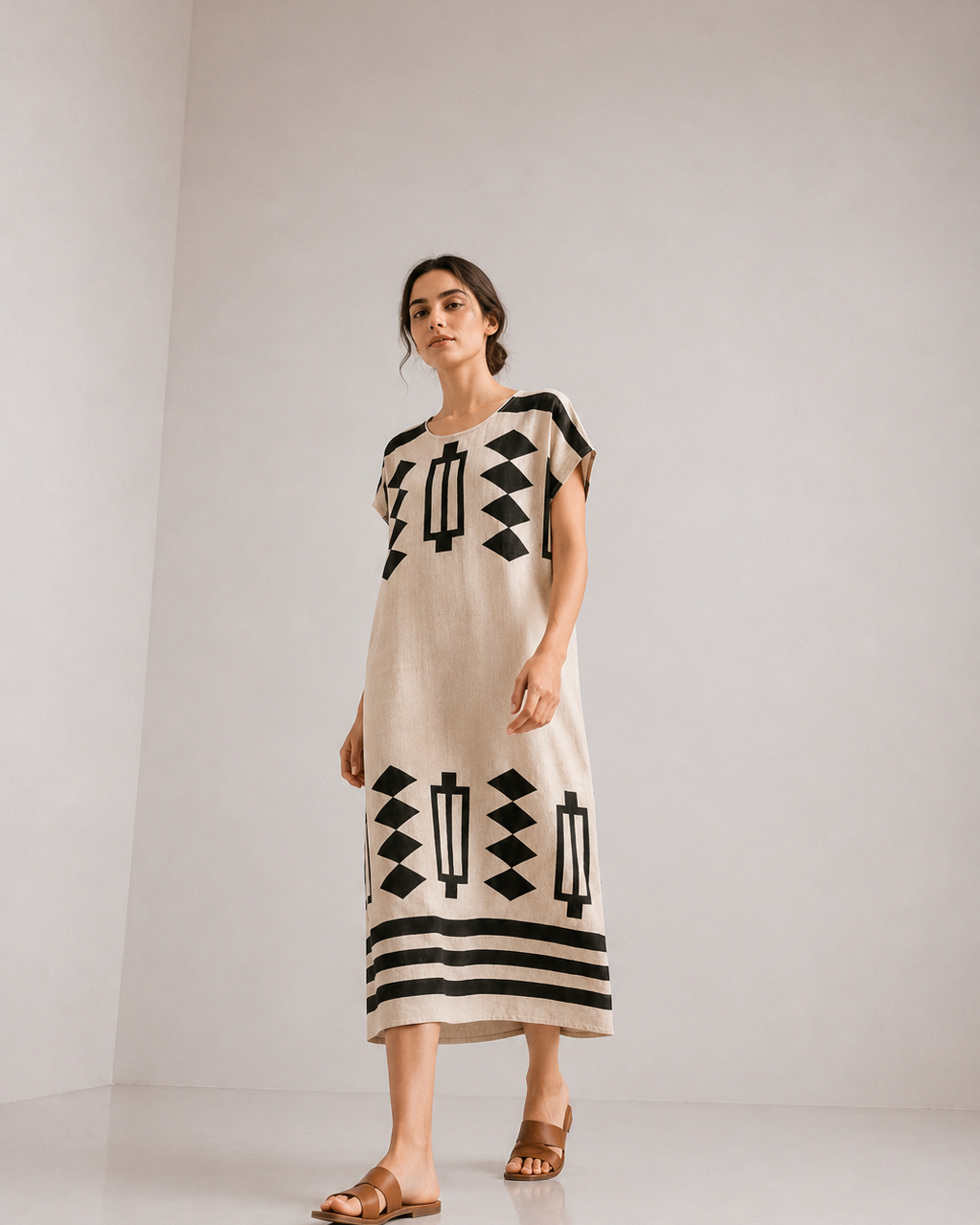 VESTIDO TÚNICA ESTAMPADO