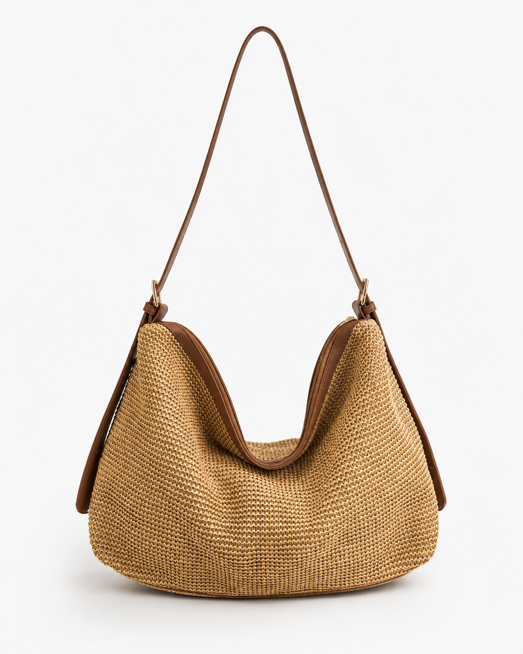 BOLSO HOBO RAFIA OSCURO