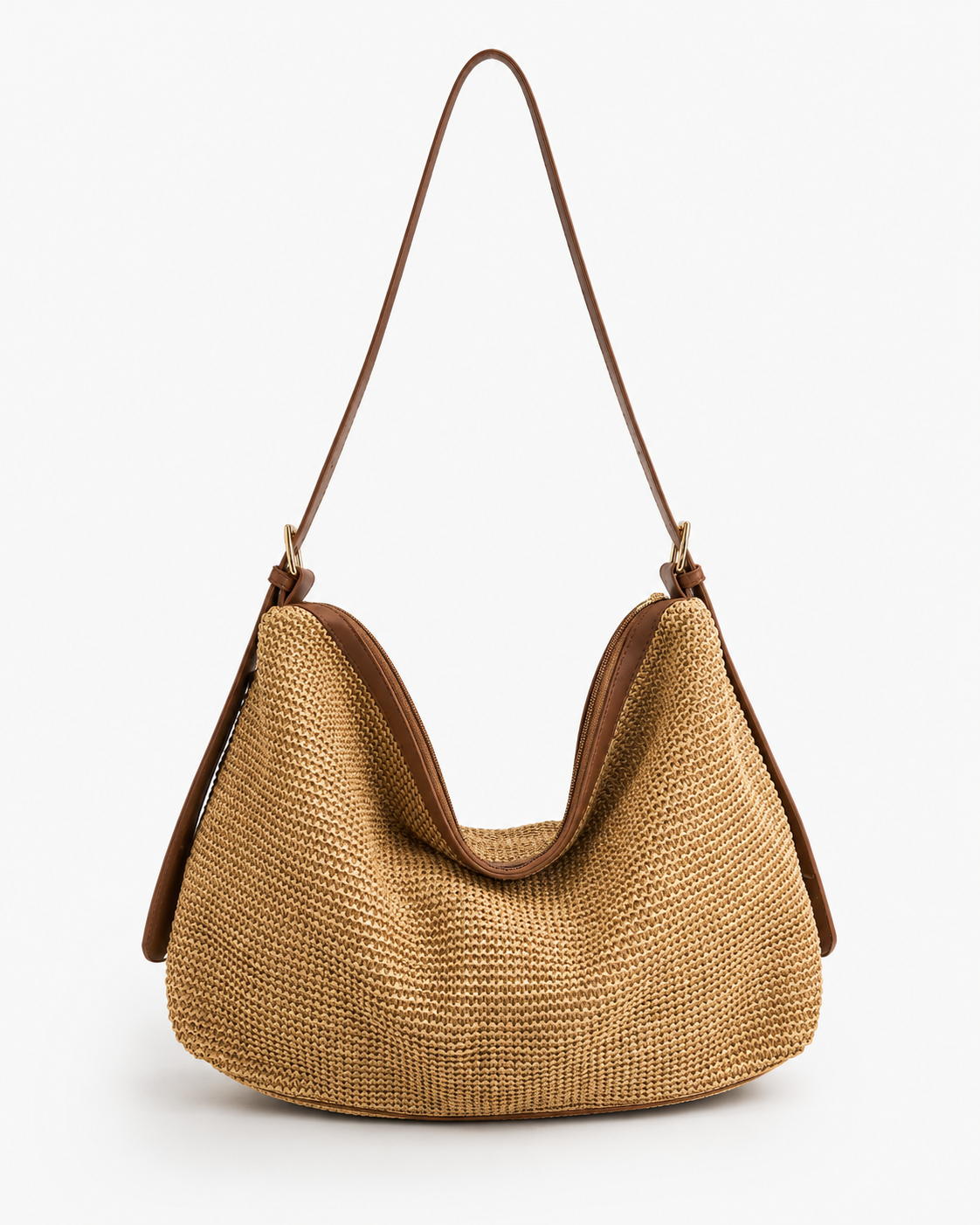 BOLSO HOBO RAFIA OSCURO
