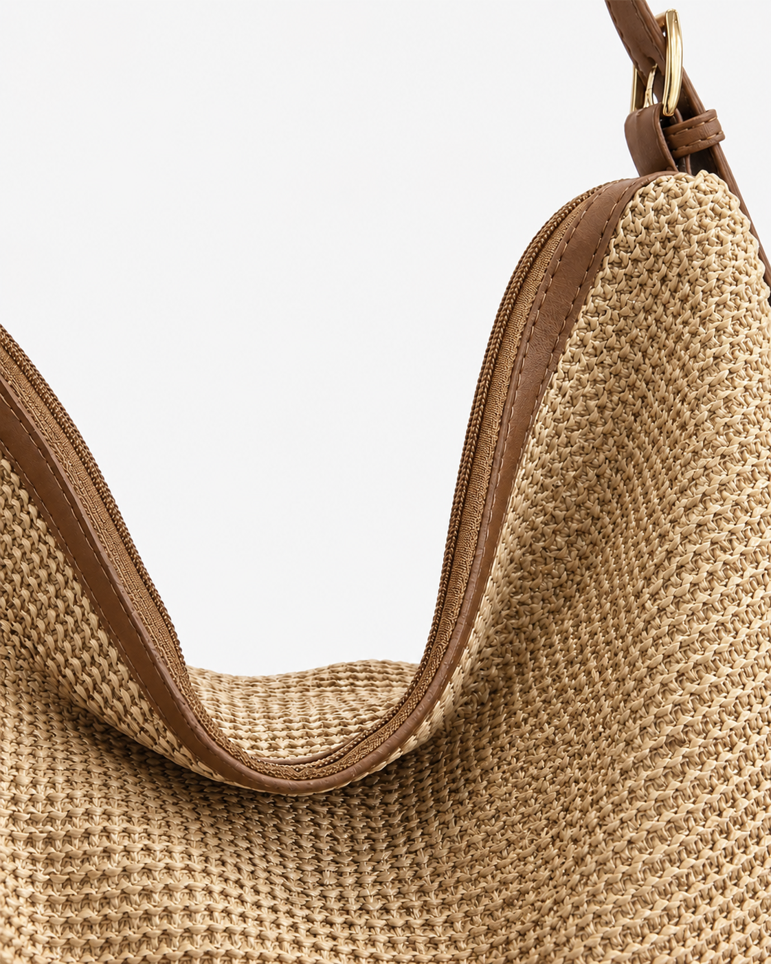 BOLSO HOBO RAFIA OSCURO