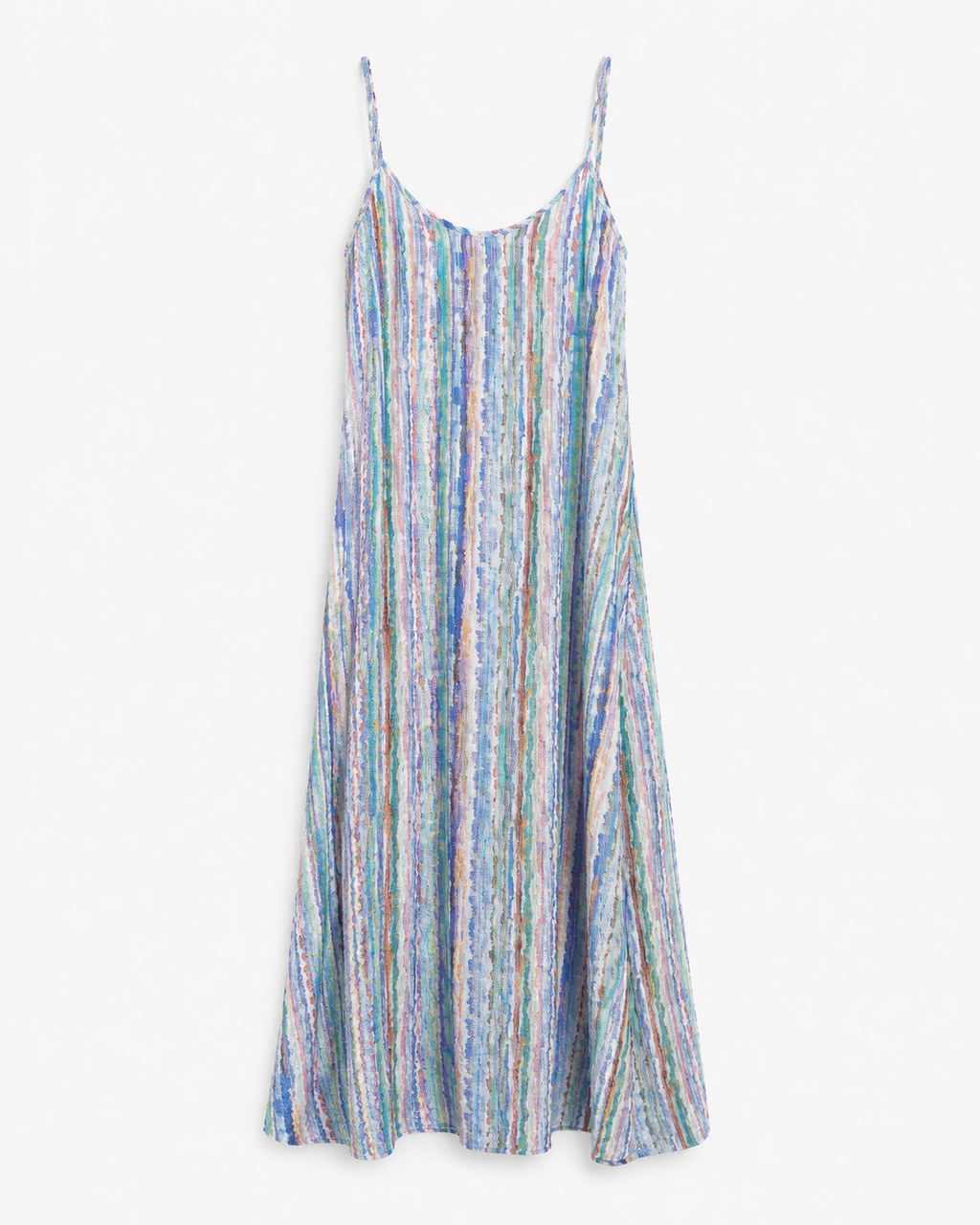 VESTIDO LARGO RAYAS MULTICOLOR