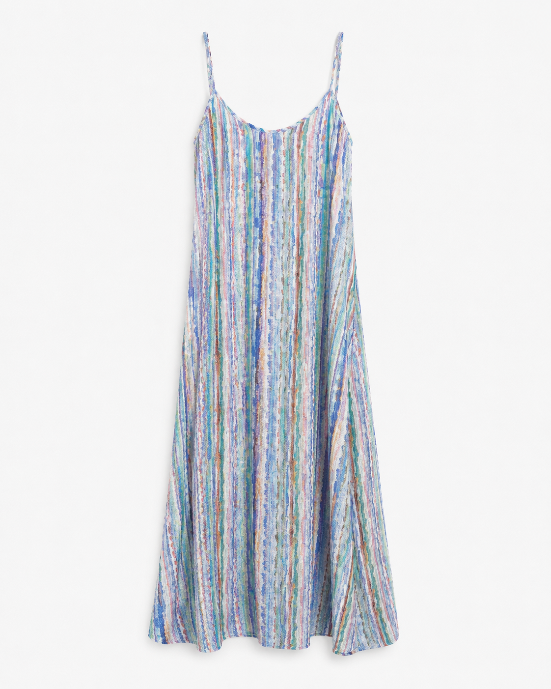 VESTIDO LARGO RAYAS MULTICOLOR