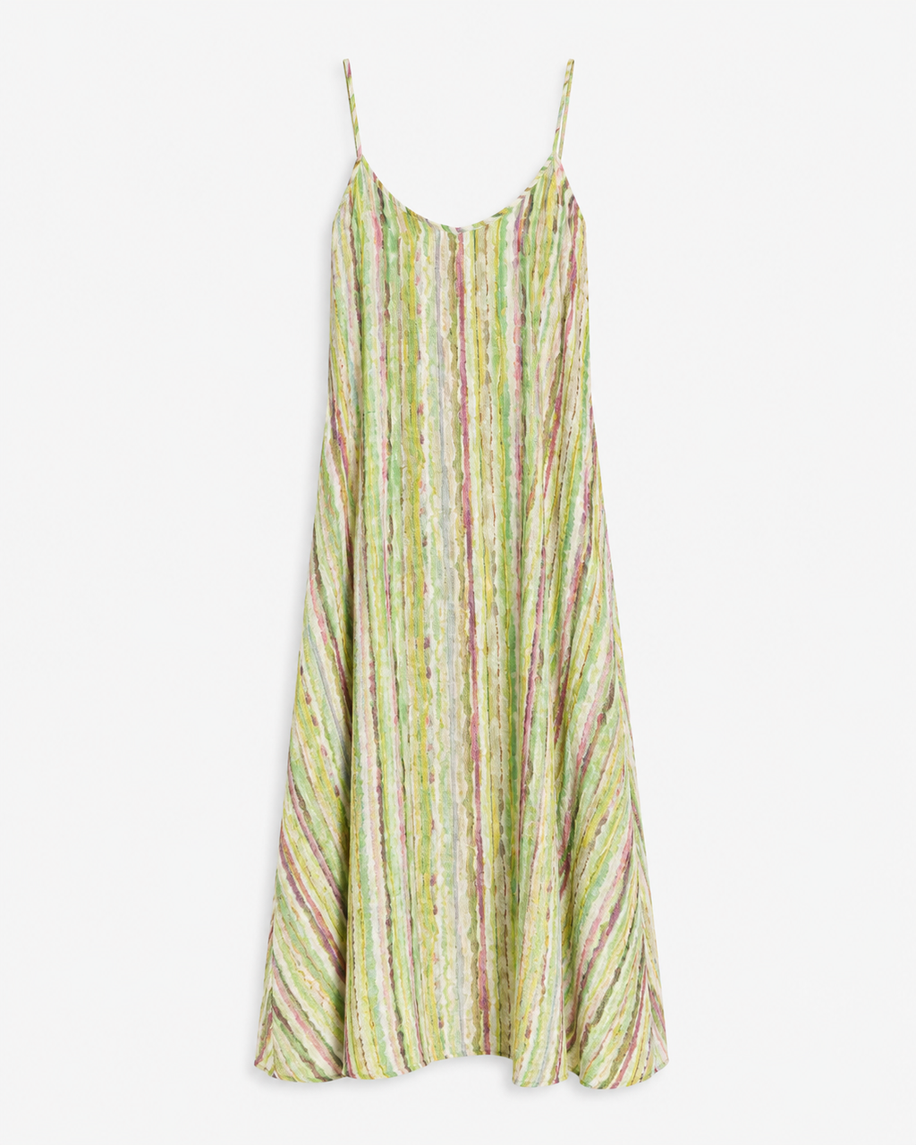 VESTIDO LARGO RAYAS MULTICOLOR