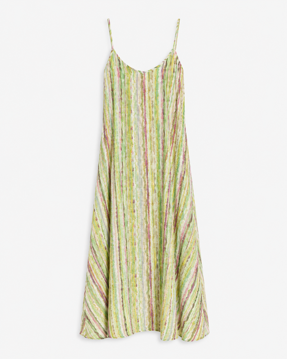 VESTIDO LARGO RAYAS MULTICOLOR