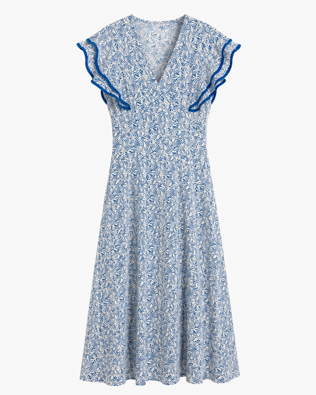 VESTIDO VOLANTE ESTAMPADO
