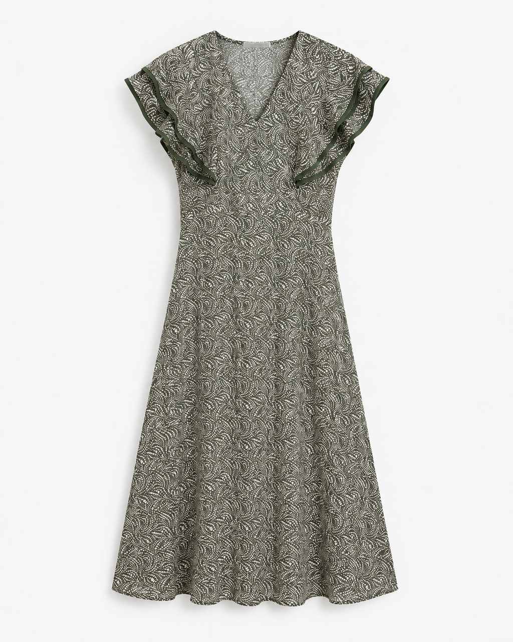 VESTIDO VOLANTE ESTAMPADO