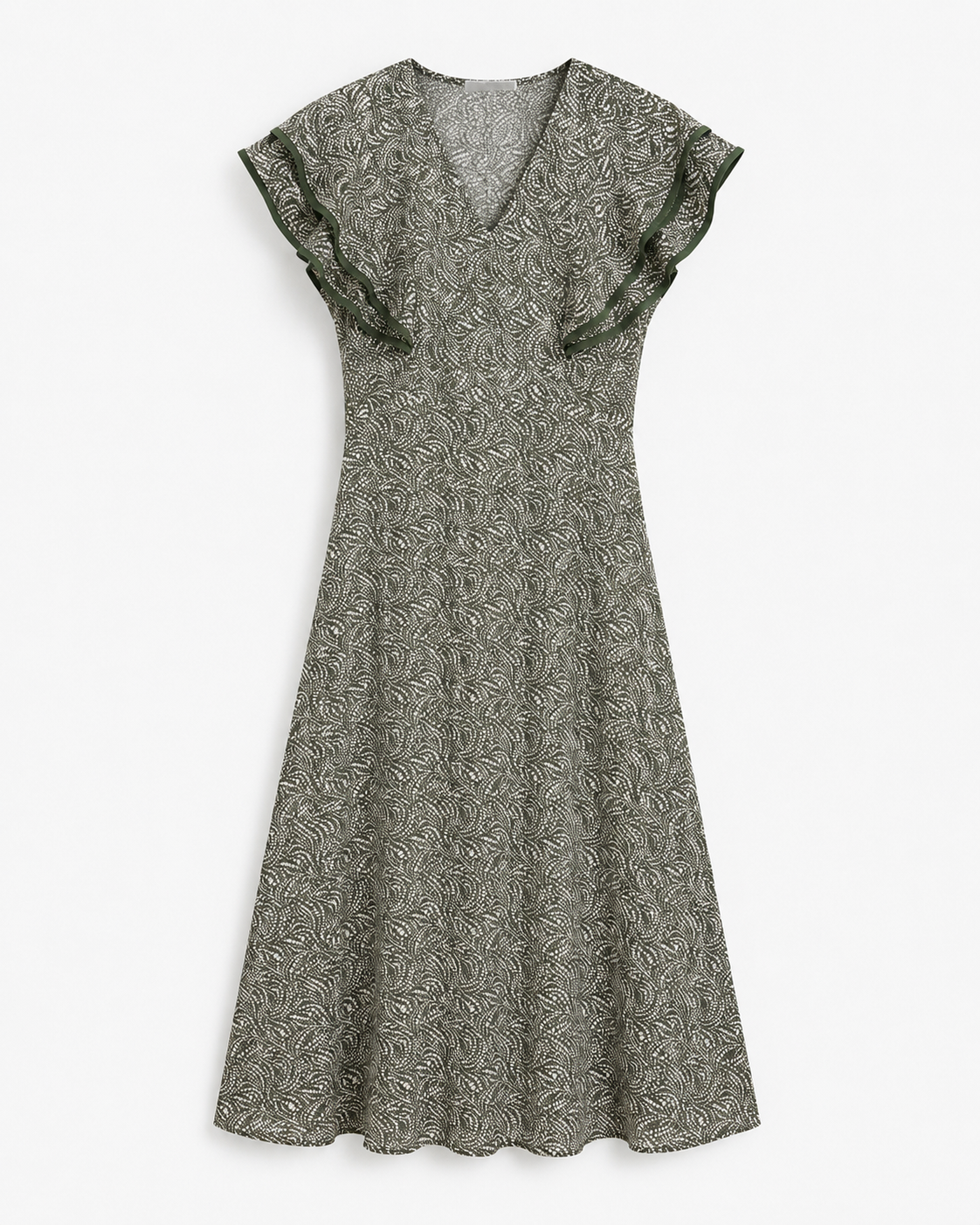VESTIDO VOLANTE ESTAMPADO