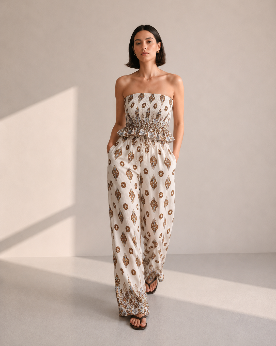 CONJUNTO BANDEAU ESTAMPADO